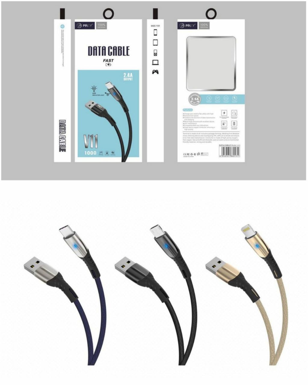 KABEL DATA PINZY L11 IPHONE USB